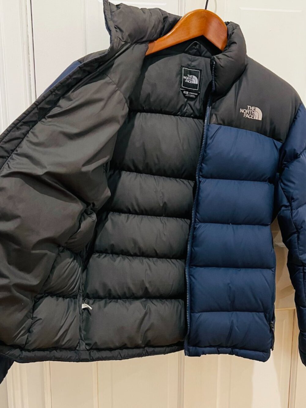 The North Face Small Mens Retro Nuptse 700 Down Winter Puffer Jacket Black Coat - Picture 15 of 16